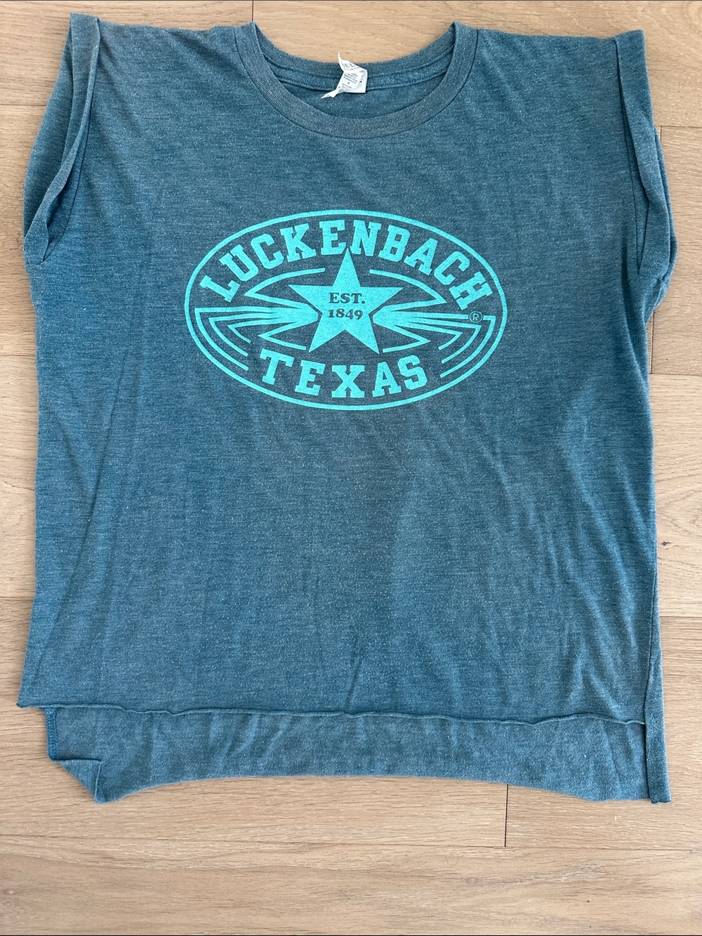 Luckenbach Texas Graphic Tee in blue